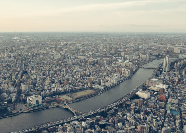 Tokyo et Sumida River, une vue saisissante depuis le Tokyo Skytree