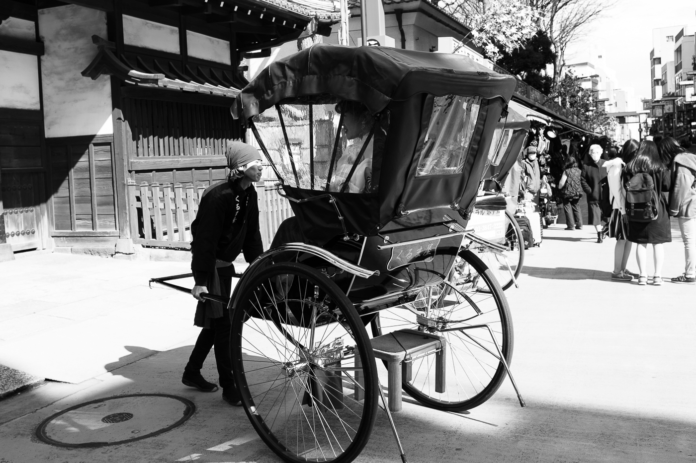 Les rues d'Asakusa et ses nombreux touristes